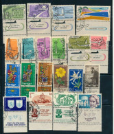 Israel 1960 Year Set Full Tabs VF WITH 1st Day POST MARKS FROM FDC's - Gebraucht (mit Tabs)