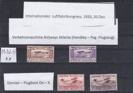 ÄGYPTEN -EGYPT-INT.LUFTFAHRTKONGRESS - AVIATION 1933 DORNIER FLUGBOOT - POSTFRISCH- M.N.H - Airmail