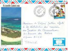 New Caladonia Air Mail Cover Sent To France 25-2-1993 Single Franked (see Scans) - Storia Postale