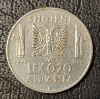 ALBANIA- 0,20 LEK 1941. - Albanië