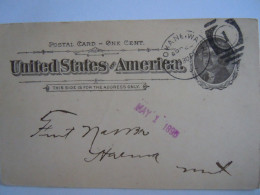 USA Apr 1895 Scott UX12 Postal Card Spokane Falls, Wash To Helena, Mont Entier Ganzsache - ...-1900