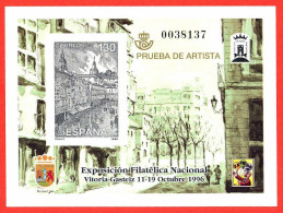 España. Spain. 1996. PO. EXFILNA '96. Vitoria - Gasteiz - Blocs & Hojas