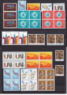 UNO NEW YORK - ** / MNH - 1972 - DEFINITIVES, AIRMAIL, HEALTH, EUROPE, ENVIRONMENT, SERT - Unused Stamps