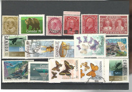 54481 ) Collection Canada  Queen Overprint King   - Collections