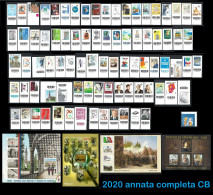 ●ITALIA 2020 ● Annata Codice A Barre O Alfanumerico: Lazio Fellini Modigliani Lapis Raffaello Carabinieri Juve Filatelia - Full Years