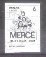 España 2023-1 Sello Usado - Fiesta De La Mercé En  Barcelona -Fiestas Populares-Espagne-Spain-Spanje-Spagna - Gebraucht