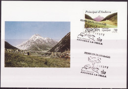 Andorre Espagnol - Andorra CM 1999 Y&T N°257 - Michel N°MK267 - 70p EUROPA - Storia Postale