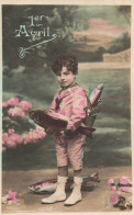 CPA 1 Euro- 1er Avril -(7) -Poisson- Enfant - April Fool's Day