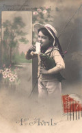 CPA 1 Euro- 1er Avril -(7) -Poisson- Enfant Peche - April Fool's Day