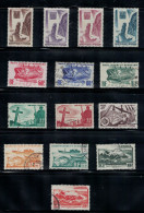 LOT DE 14 TP EN MAJORITE OBLITERES, COTE 28,75€, 1947, SAINT PIERRE ET MIQUELON. - Usados