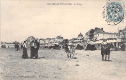 FRANCE - Les Sables D'olonne -  La Plage - Personne Sur Un Ane - Carte Postale Ancienne - Sables D'Olonne