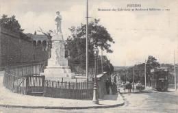 FRANCE - Poitiers - Monument Des Coloniaux Et Boulevard Solferino - Tramway - Carte Postale Ancienne - Poitiers