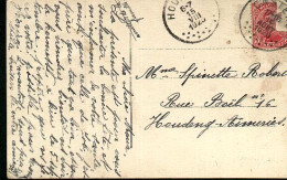 El89:CASTEAU 14 AOUT 1920 : NOODSTEMPEL Laat Gebruik - Fortune Cancels (1919)