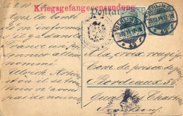 Fk52:Kriegegefangensendun G   / GERMANIA !BERLIN 28.10.14 : Bijgefrankeerde Postkaart Voor De Dienst Krijgsgevangene - Krijgsgevangenen