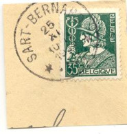 Rs219:N°340 Op Fragm:sterstempel:*SART-BERNARD* - 1932 Ceres Und Mercure