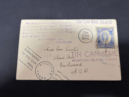 14-11-2023 (2 V 14 A) Kingdom Of Tonga - Cover Posted To Australia - Tin Can Mail (1938) - Tonga (...-1970)