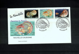 New Caledonia / Nouvelle Caledonie 2001 Marine Life FDC - Storia Postale