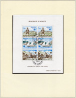 EUROPA 1979 Monaco Block 15 O 18€ Post Historie Postbote Lok Bloque Hoja S/s Art Natur Blocs History Train Sheet Bf CEPT - Used Stamps