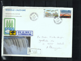 New Caledonia / Nouvelle Caledonie 1992 Interesting Registered Letter - Briefe U. Dokumente