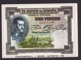 CPM Billet De Banque Banknote Non Circulé Espagne - Monnaies (représentations)