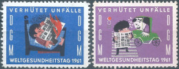 Germany-Deutschland, 1961 Verhütet Unfälle - WORLD HEALTH DAY, Prevents Accidents,Mint , Rare - Unfälle Und Verkehrssicherheit