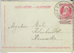 _6ik-591:  10ct: ST GILLES(WAAS) St  GILLES(WAAS) > * KEMSEKE * Sterstempel - Enveloppes-lettres