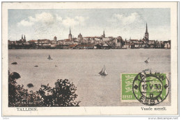 5pk685: TALLINN. Vaade Merelt + 2x N° 98 : TALLIN 12 -V.30 D EESTI > Anvers Belgique 1930 - Estonie