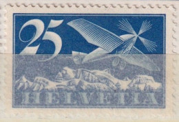 Flugzeug F5, 25 Rp.blau/graublau *        1923 - Unused Stamps