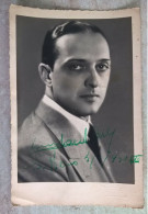 Autografo Su Foto Attore Carlo Lombardi Da Lucca 1940 San Remo - Teatro - Foto Ottolenghi Torino - Actors & Comedians