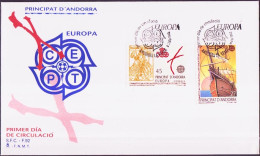 Andorre Espagnol - Andorra FDC 1992 Y&T N°216 à 217 - Michel N°226 à 227 - EUROPA - Brieven En Documenten