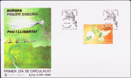 Andorre Espagnol - Andorra FDC 1995 Y&T N°233 - Michel N°243 - 60p EUROPA - Cartas & Documentos