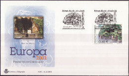 Andorre Espagnol - Andorra FDC1 2001 Y&T N°269 - Michel N°280 - 0,45€ EUROPA - Lettres & Documents