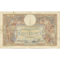 France, 100 Francs, Luc Olivier Merson, 1937, 1937-12-30, TB, Fayette:25.6 - 100 F 1908-1939 ''Luc Olivier Merson''