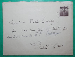 PSEUDO ENTIER PRIVE MEDICAMENT HEPATHEMO DESCHIENS SYNDROMES ANEMIQUES ANNULATION PLUME LETTRE 1938 COVER FRANCE - Private Stationery