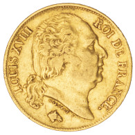 Louis XVIII-20 Francs 1824 Lille - 20 Francs (goud)