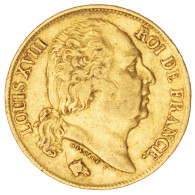 Louis XVIII-20 Francs 1824 Lille - 20 Francs (gold)