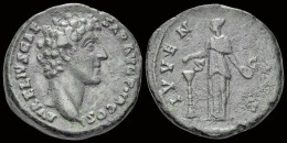 Marcus Aurelius, As Caesar AE As Iuventas Standing Facing - Die Antoninische Dynastie (96 / 192)