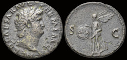 Nero AE As Victory Flying Left - The Julio-Claudians (27 BC To 69 AD)