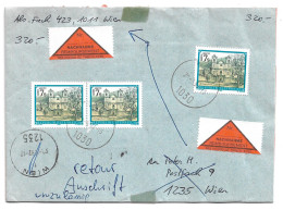 3251e: Nachnahmebrief Mehrfachfrankatur Stift Loretto, Gelaufen 1030 Wien Ortsbeleg Aus 1992 - Eisenstadt