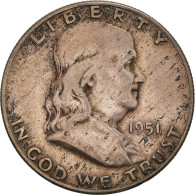 Monnaie, États-Unis, Franklin Half Dollar, Half Dollar, 1951, U.S. Mint - 1948-1963: Franklin