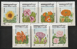 KAMPUCHEA - N°419/25 ** (1983) Fleurs - Kampuchea