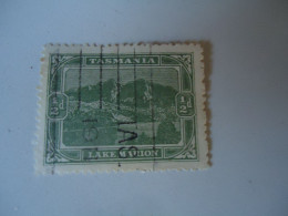 TASMANIA USED STAMPS   WITH POSTMARK  LAKE  1899 - Oblitérés