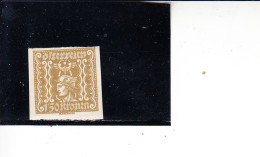 AUSTRIA  1921-22 - Unificato    G  58* (L)  - Giornali - Zeitungsmarken