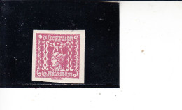 AUSTRIA  1921-22 - Unificato    G  62* (L)  - Giornali - Zeitungsmarken