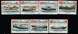 KAMPUCHEA - N°583/9 ** (1985) Bateaux Fluviaux - Kampuchea