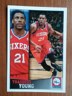 ST 9 - NBA SEASONS 2013-14, Sticker, Autocollant, PANINI, No. 40 Thaddeus Young Philadelphia 76ers - Livres