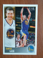 ST 10 - NBA SEASONS 2013-14, Sticker, Autocollant, PANINI, No. 258 David Lee Golden State Warriors - Libros