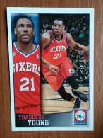 ST 14 - NBA SEASONS 2013-14, Sticker, Autocollant, PANINI, No 40 Thaddeus Young Philadelphia 76ers - Livres