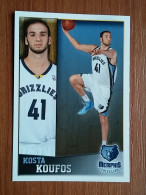 ST 14 - NBA SEASONS 2013-14, Sticker, Autocollant, PANINI, No 176 Kosta Koufos Memphis Grizzlies - Books