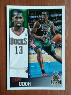 ST 16 - NBA SEASONS 2013-14, Sticker, Autocollant, PANINI, No 96 Ekpe Udoh, Milwaukee Bucks - Libri